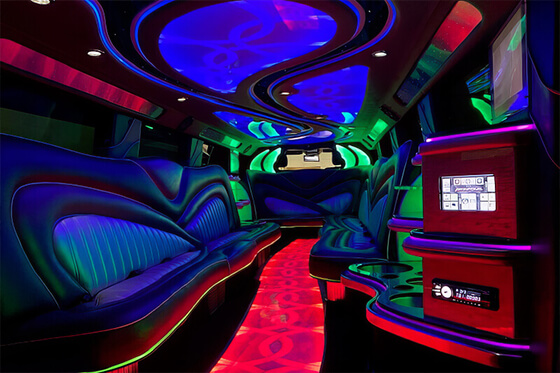 hummer limo interior