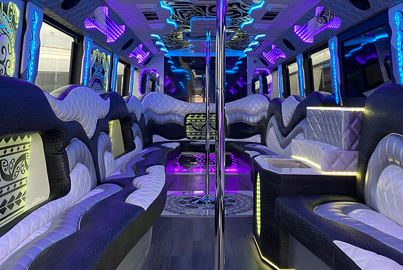 wedding limo bus